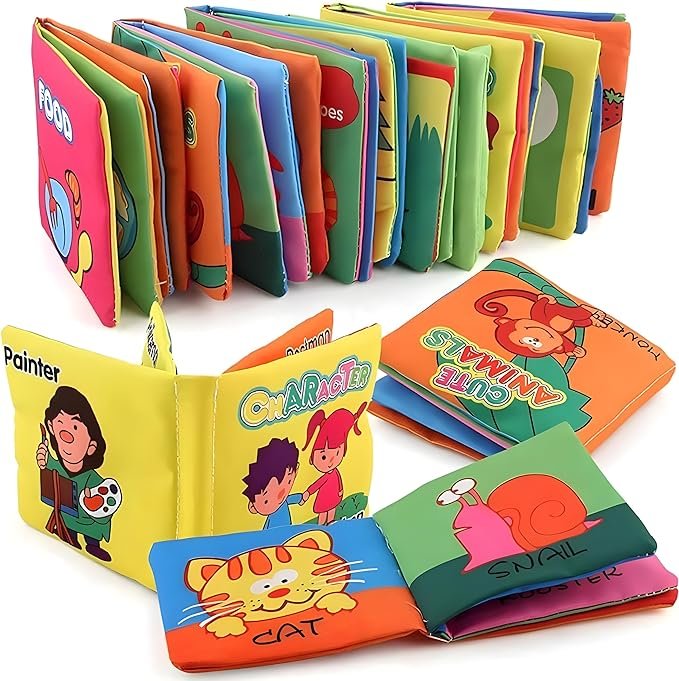 Say Cheese Libros de tela para bebés 6 Pack - Libros infantiles para bebé